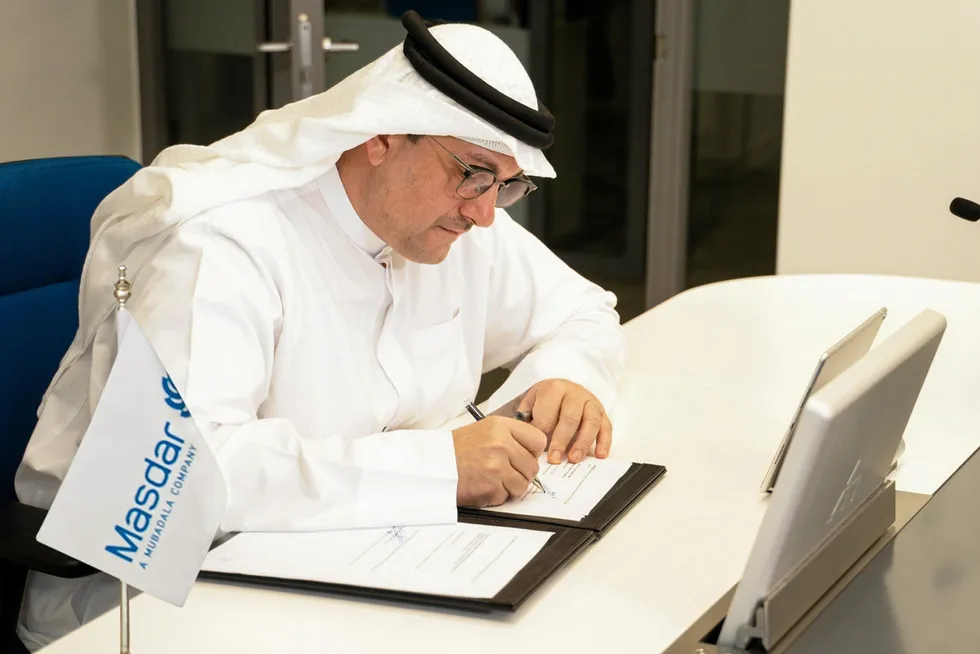 Masdar’s chief executive Mohamed Jameel Al Ramahi.