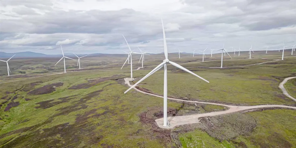 SSE's Gordonbush wind farm in northeast Scotland