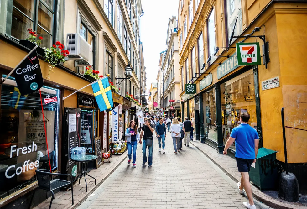 Foreløpige tall viser at svensk økonomi målt ved bnp vokste med 1,0 prosent i andre kvartal. Det er den sterkeste veksten på ett år. Foto: Getty Images