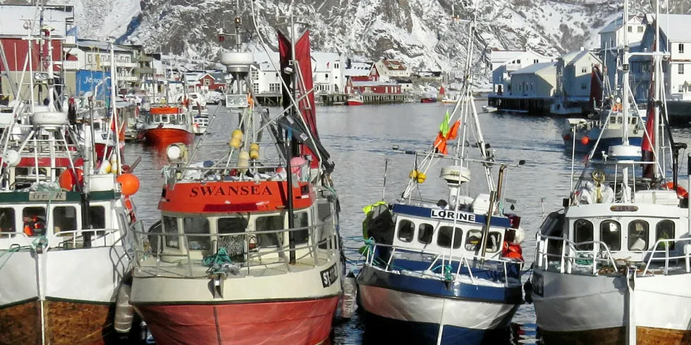 INNENFOR: Sjarkflåten i Lofoten, her fra Henningsvær, har muligheter til å fiske innenfor fartsområdet kystfiske.