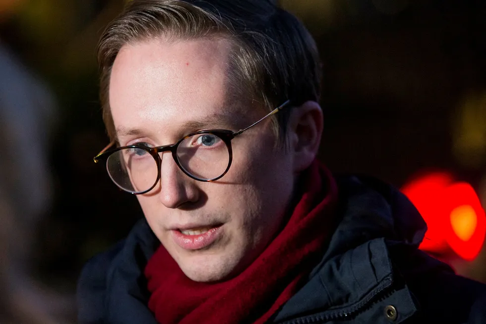 Kristian Tonning Riise har gått av som leder for Unge Høyre etter at det har kommet flere varsler mot ham om seksuell trakassering. Foto: Håkon Mosvold Larsen / NTB scanpix