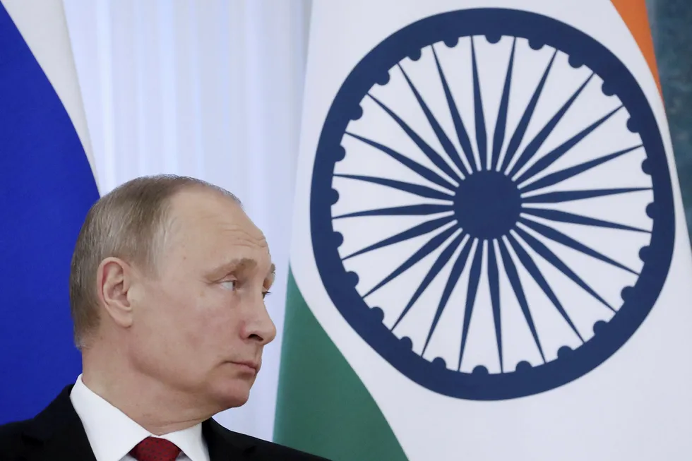 President Vladimir Putin mente at USA var utsatt for Russland-fobihysteri da han snakket med pressen under St. Petersburg International Economic Forum. Reuters