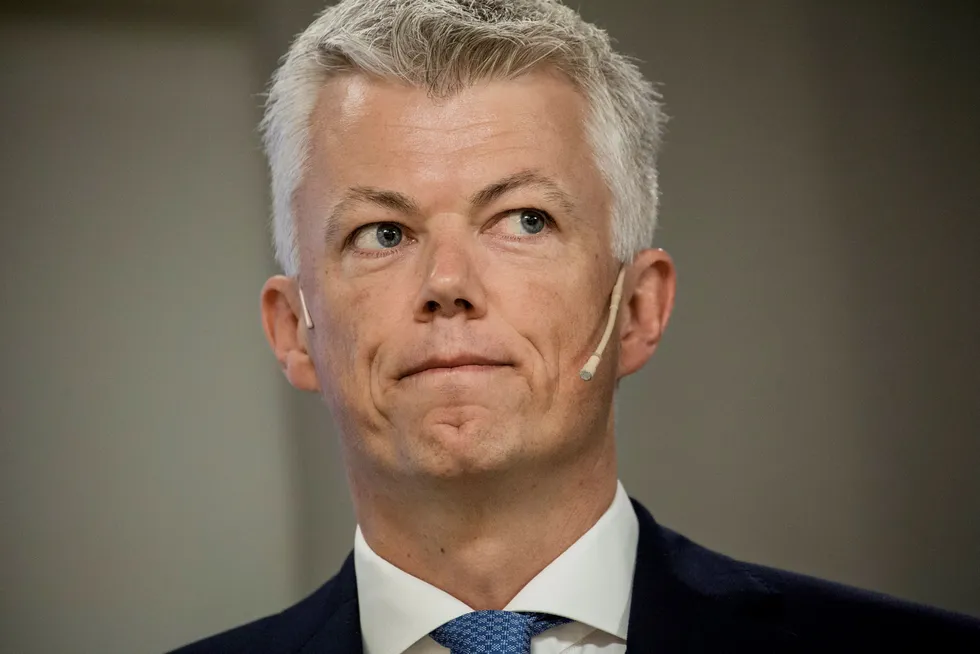 Statoil-finansdirektør Hans Jakob Hegge tror oljeprisen skal opp. Foto: Fredrik Bjerknes
