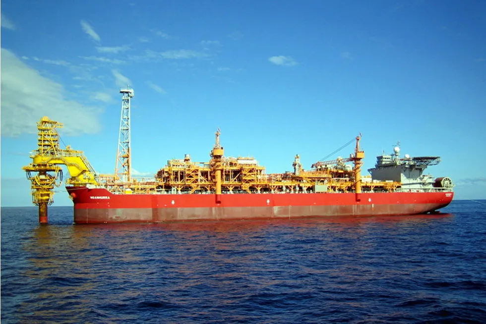 In operation: the Nganhurra FPSO produced at Woodside’s Enfield oilfield, offshore Western Australia from 2006 to 2018