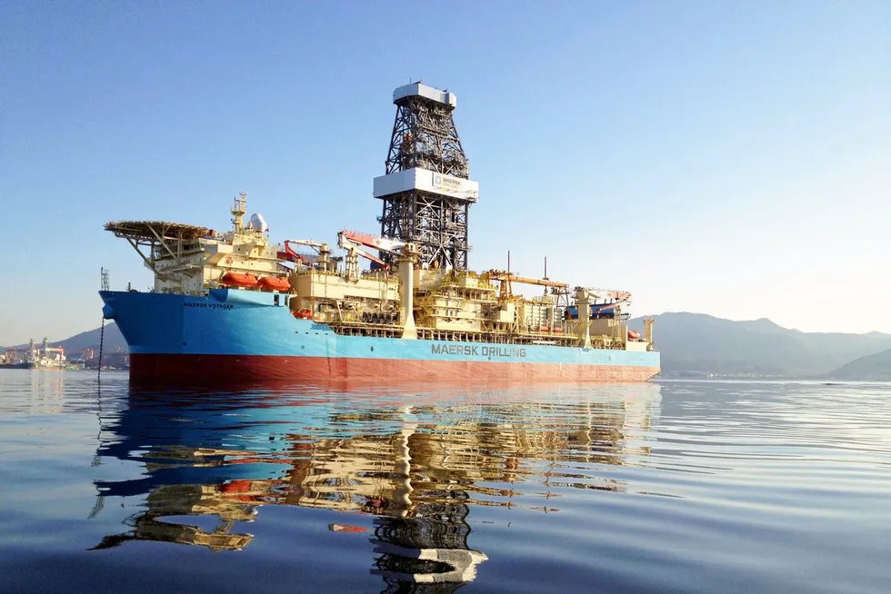 New job: the Maersk Drilling drillship Maersk Voyager