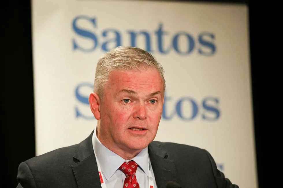 Drive: Santos chief executive Kevin Gallagher