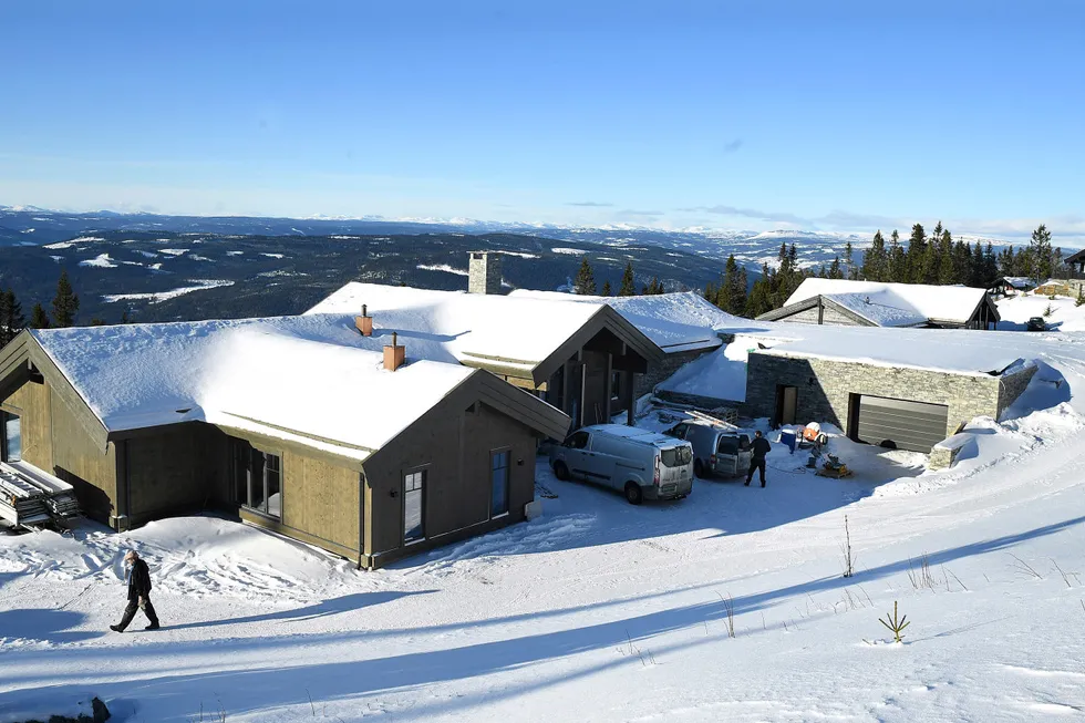 Ny hytte: Snart kan Bjørn Dæhlie og familien flytte inn i denne luksushytta på Hafjell. Kun detaljer gjenstår, ifølge Gudbrandsdølen Dagningen.