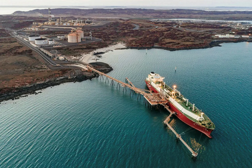 Expansion planned: the Pluto LNG facility in Western Australia