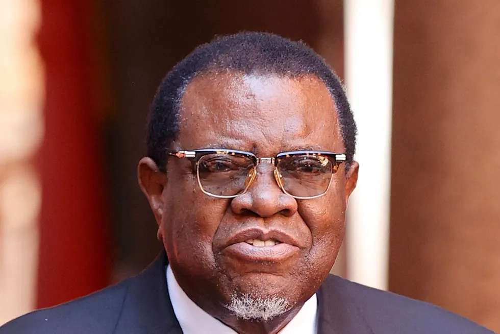 Oil hot spot: Namibian President Hage Geingob will welcome new exploration activities.