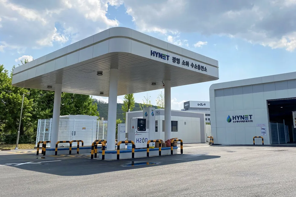 A Hynet hydrogen filling station in South Korea.
