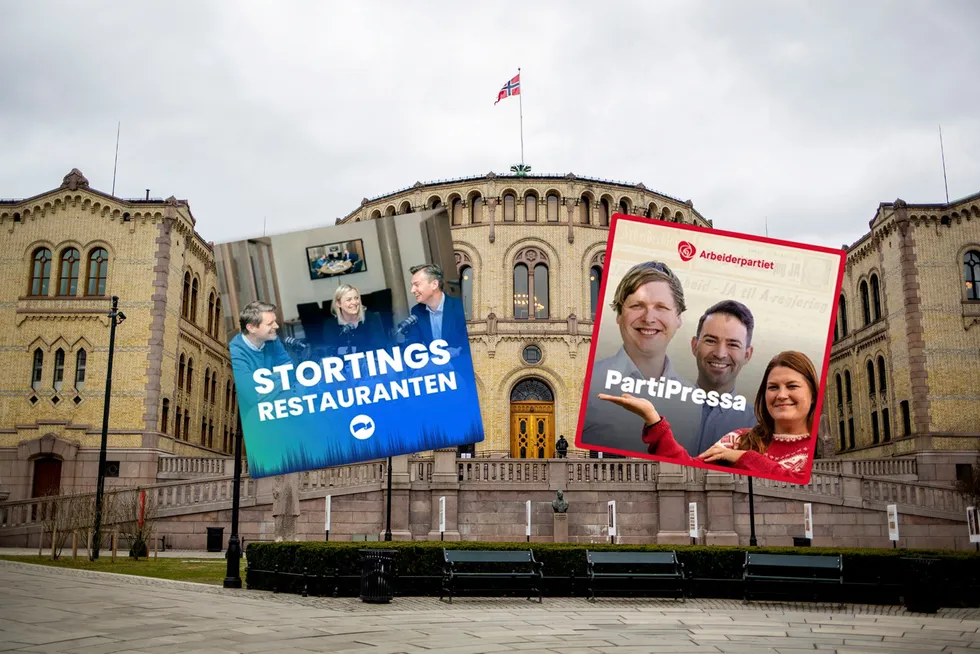 Både Høyre og Arbeiderpartiet lager egne podkaster.