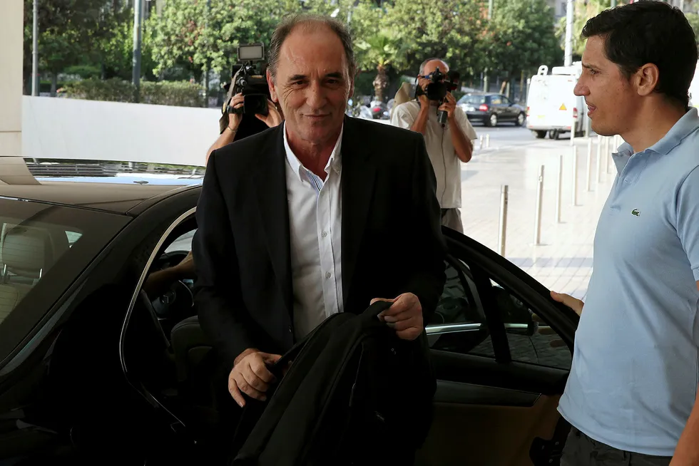 Vote of confidence: Greek Energy Minister George Stathakis welcomed the interest from major exploration companies