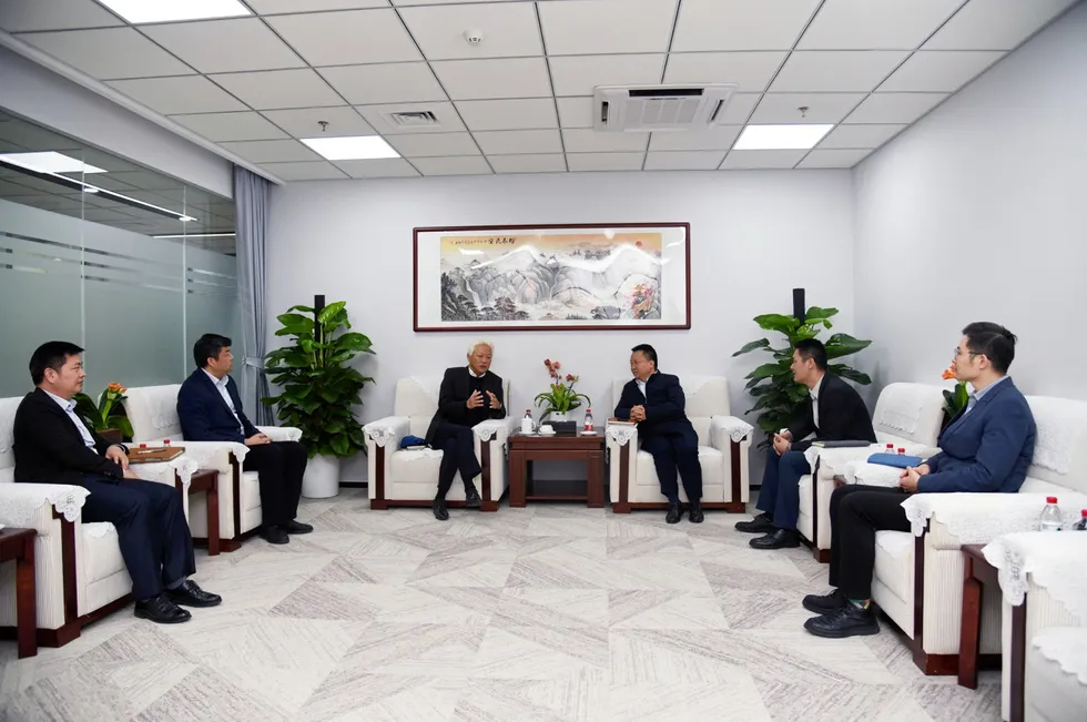 Energy Drilling chief executive Marcus Chew meets with SinoOcean executives in Beijing