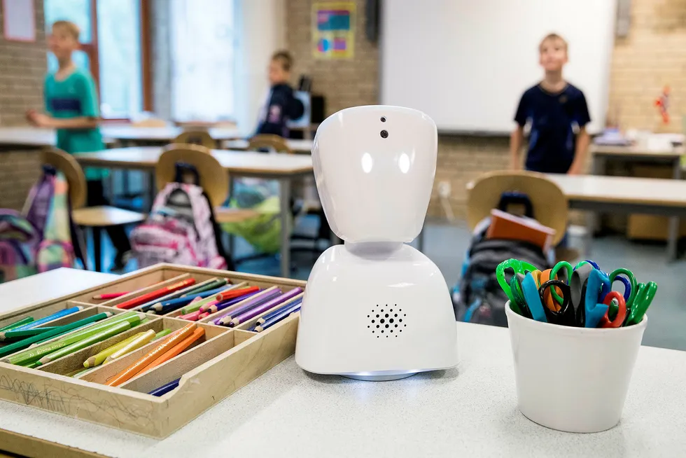 Roboten AV1 skal gjøre det mulig for langtidssyke barn å være til stede på skolen. Foto: Tore Meek/NTB scanpix