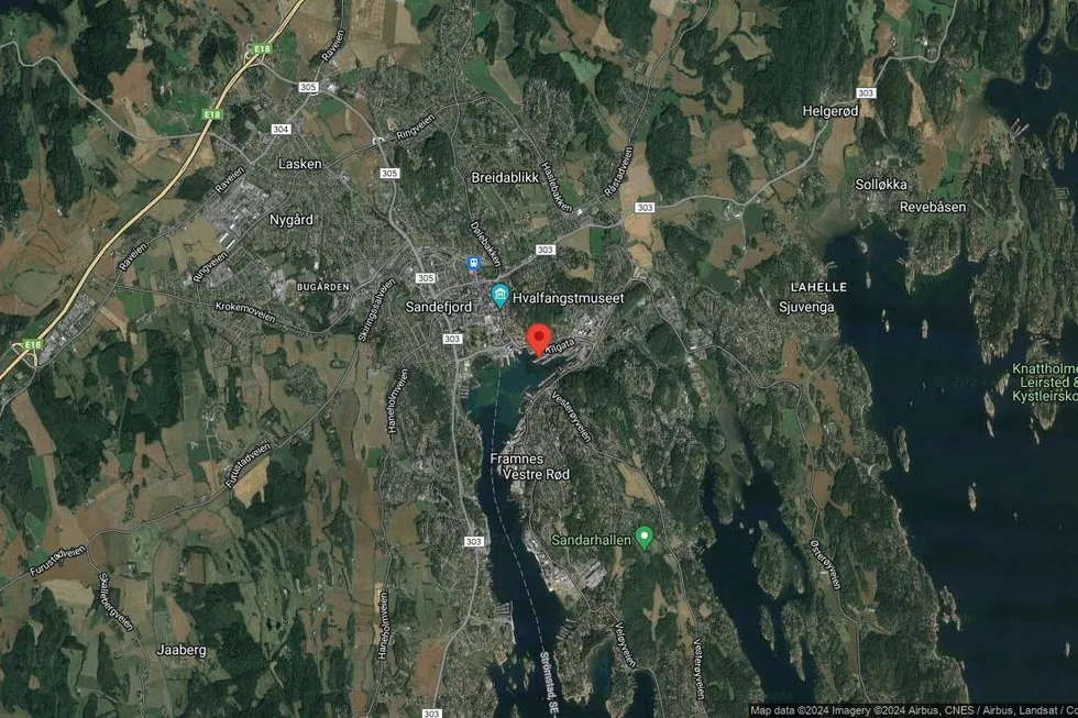 Området rundt Kilgata 3A, Sandefjord, Vestfold