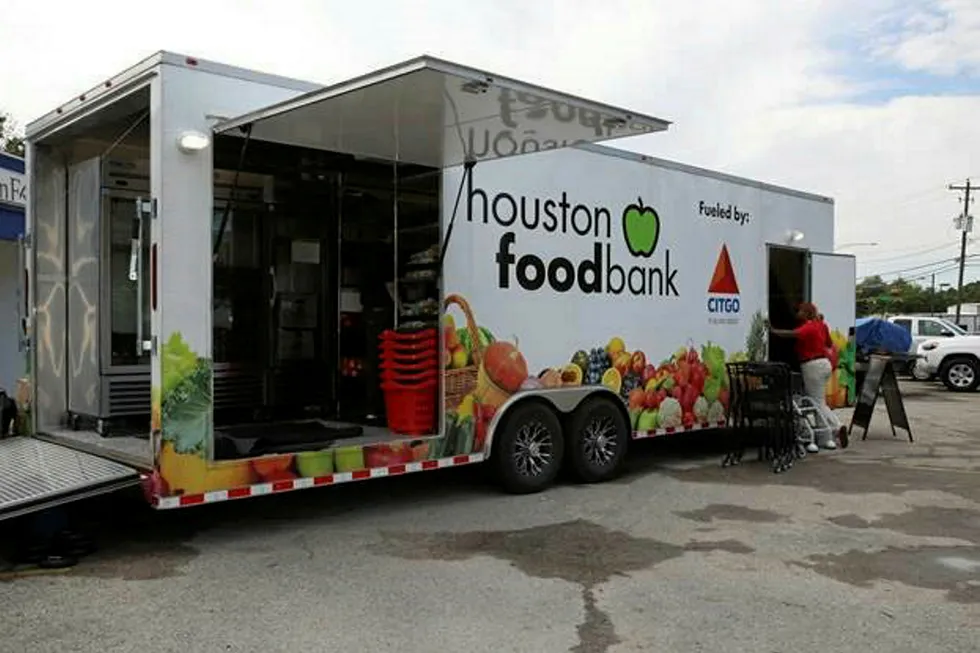 Helping hand: a Citgo mobile food pantry.