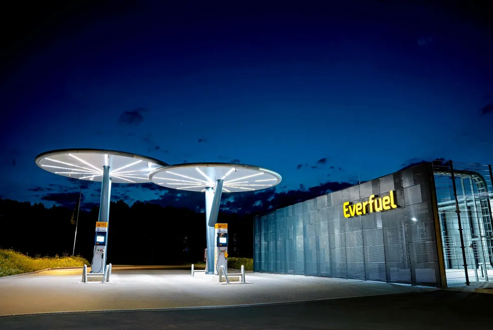 Everfuel's Heinenoord hydrogen filling stations in the Netherlands, which will soon receive H2 deliveries for the first time in more than a month. The company's other eight filling stations will continue to be affected.
