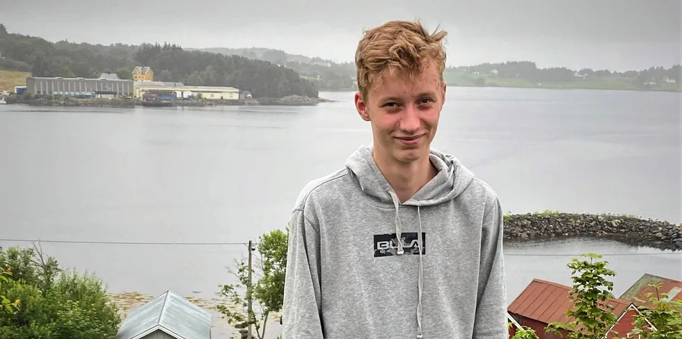 Oliver Hole (18) fra Midsund har fått læreplass på MS «Havsnurp».