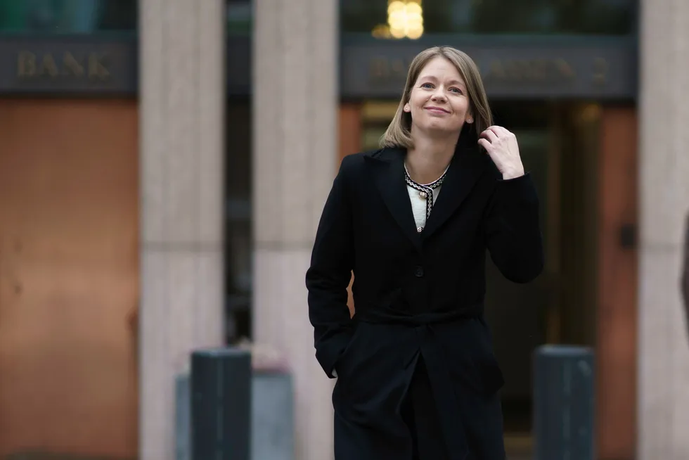 Sentralbanksjef Ida Wolden Bache legger frem rentebeslutning torsdag.