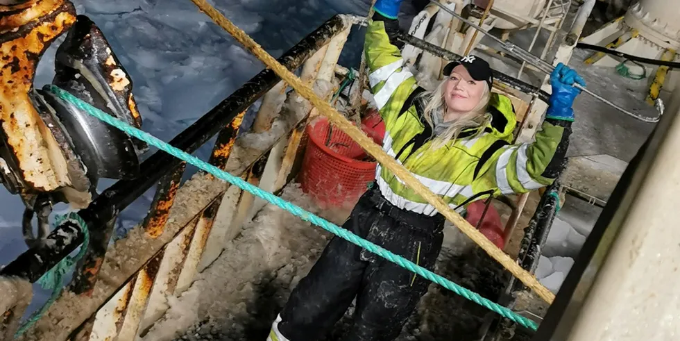 Marte Kvalnes Henriksen vil fortsette hele livet som krabbefisker, men én ting gjør at hun kanskje må trappe ned etter hvert.