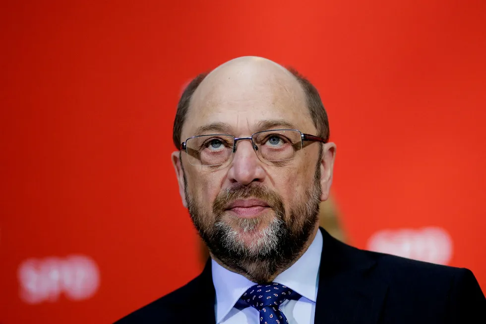 Leder av det tyske sosialdemokratiske partiet (SPD) og forbundskanslerkandidat Martin Schulz ønsker strengere regelverk for den tyske bilindustrien. Foto: Markus Schreiber/AP/NTB scanpix