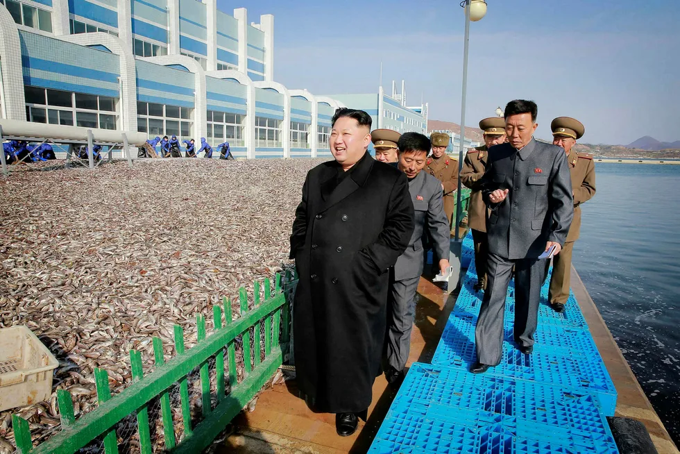 Nord-Koreas leder Kim Jong-un er USAs og president Donald Trumps største sikkerhetspolitiske utfordring. Foto: Reuters/NTB scanpix