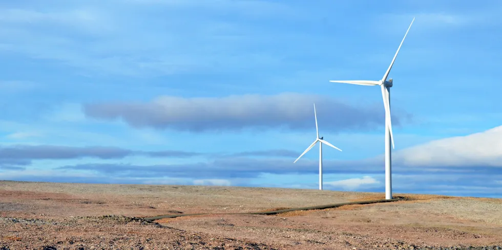 Raggovidda vindkraftanlegg bygges på Varanger-halvøya i nærheten av Berlevåg.