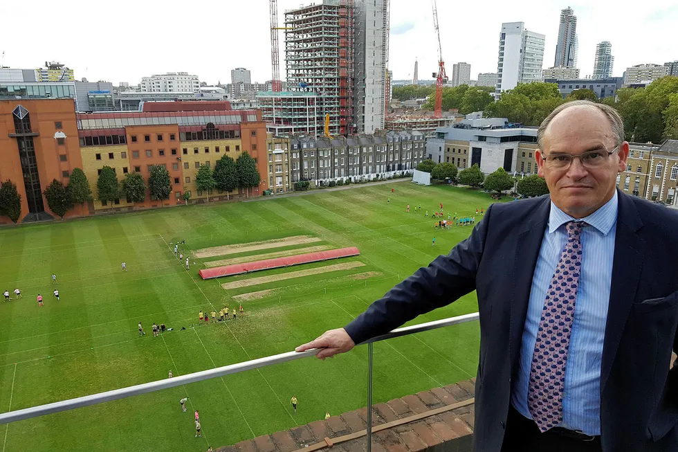 On the front foot: Denholm Oilfield Services chairman John Denholm at the company’s offices in the city of London overlooking the sports grounds of the Honourable Artillery Company