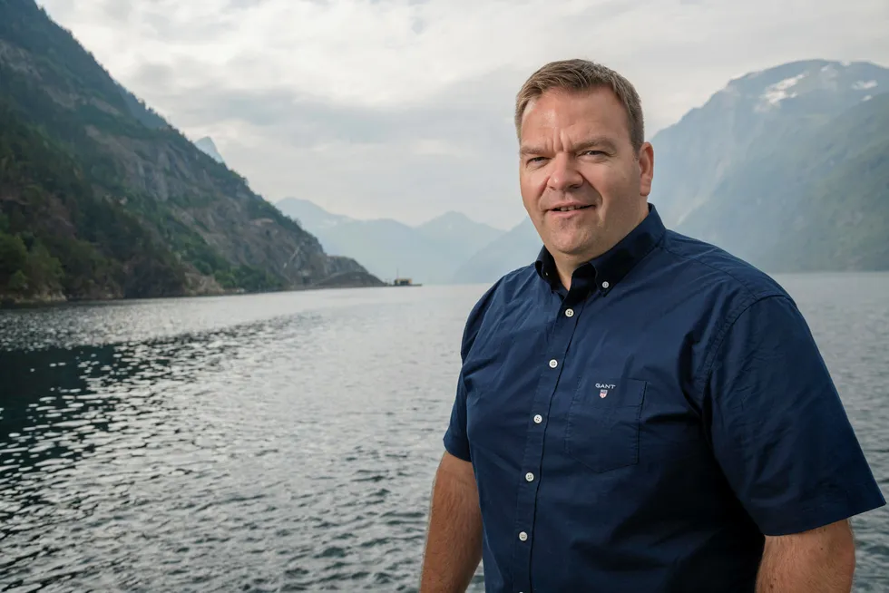 Roger Hofseth, CEO of Hofseth International, is planning to build a land-based salmon farm in Norway.