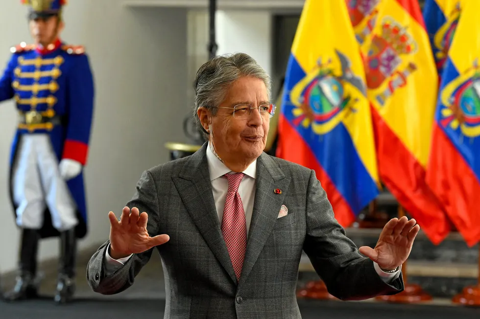 Flag day: Ecuador President Guillermo Lasso’s government is offering six potentially oil-rich blocks in the country’s Sucumbios province