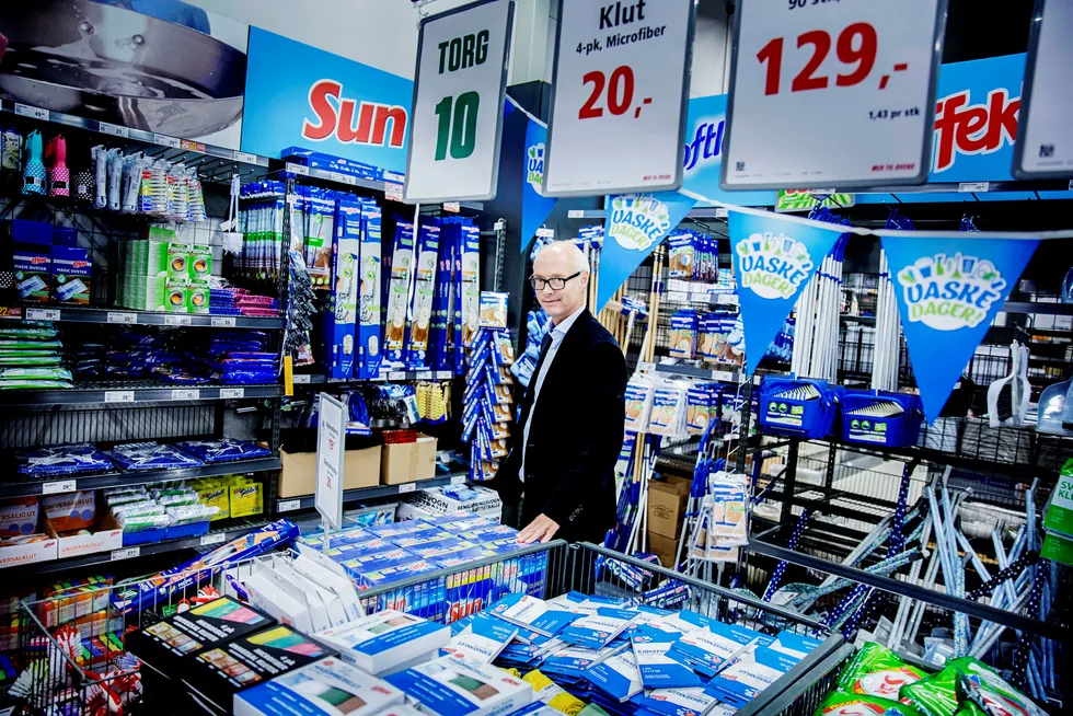 Administrerende direktør Pål Wibe i Europris var ikke fornøyd med resultatene kjeden leverte i fjerde kvartal. Foto: Fredrik Bjerknes
