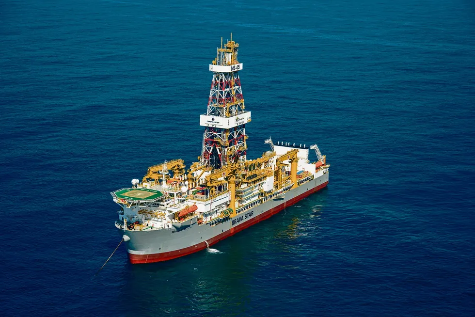 Big tender: the Constellation Oil Services drillship Brava Star is one of many rigs operating for Petrobras offshore Brazil