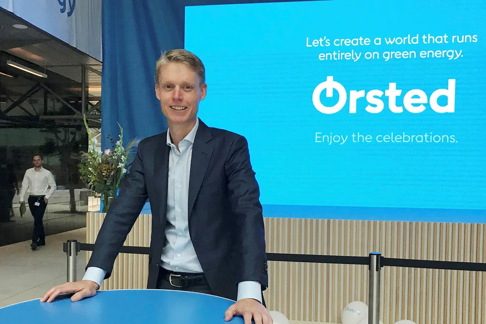 Moving on: Orsted chief executive Henrik Poulsen is planning to leave the world's biggest offshore wind operator by the end of January 2021 at the latest, after transforming the company from a fossil fuels business.