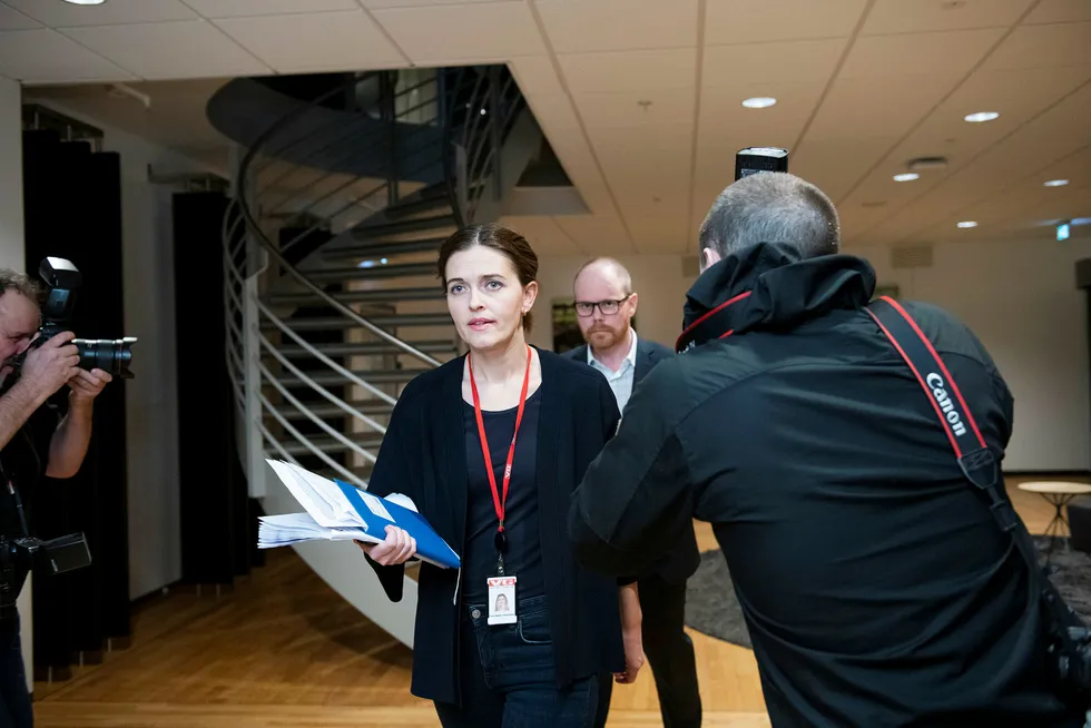 VGs nyhetsredaktør, Tora Bakke Håndlykken, ledet arbeidet med den interne granskningen om Sofie-saken. VGs sjefredaktør Gard Steiro (i bakgrunnen) ble sittende – til tross for sterk kritikk i rapporten.