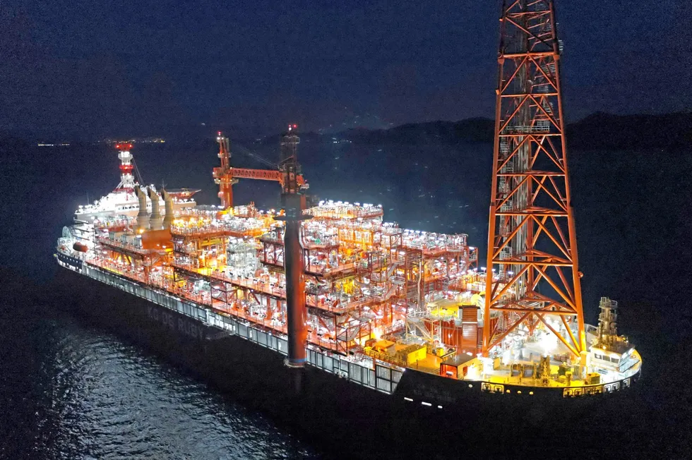 Services contract: the Ruby FPSO deployed at Reliance Industries and BP’s MJ field offshore India.