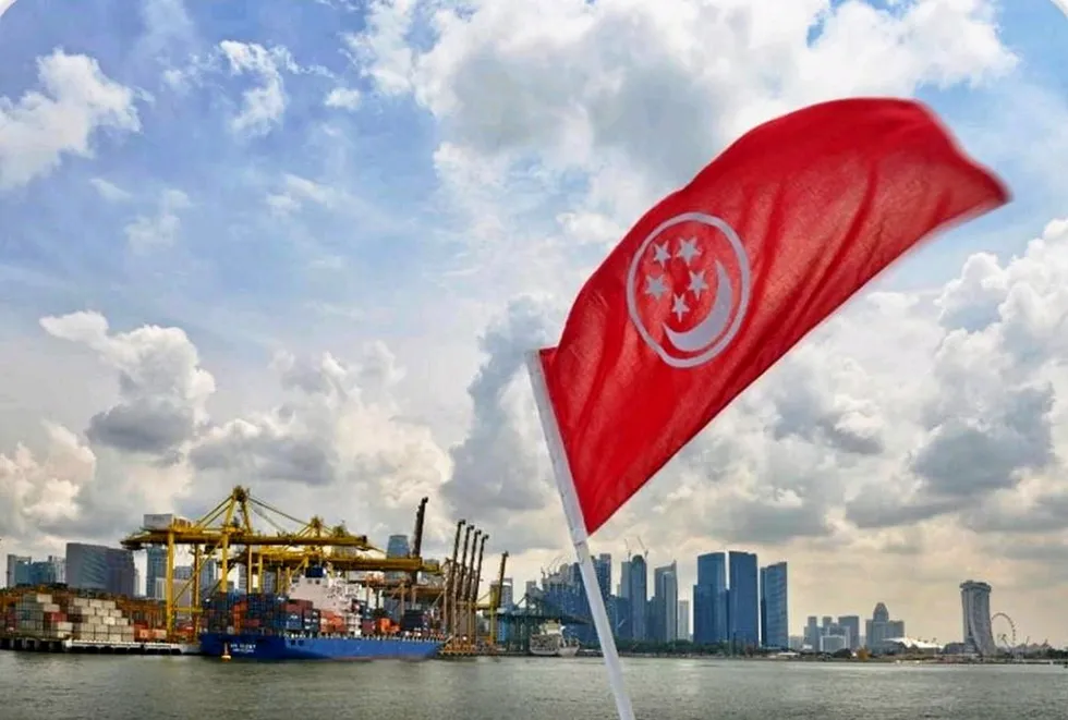 Flying high: the Singapore flag