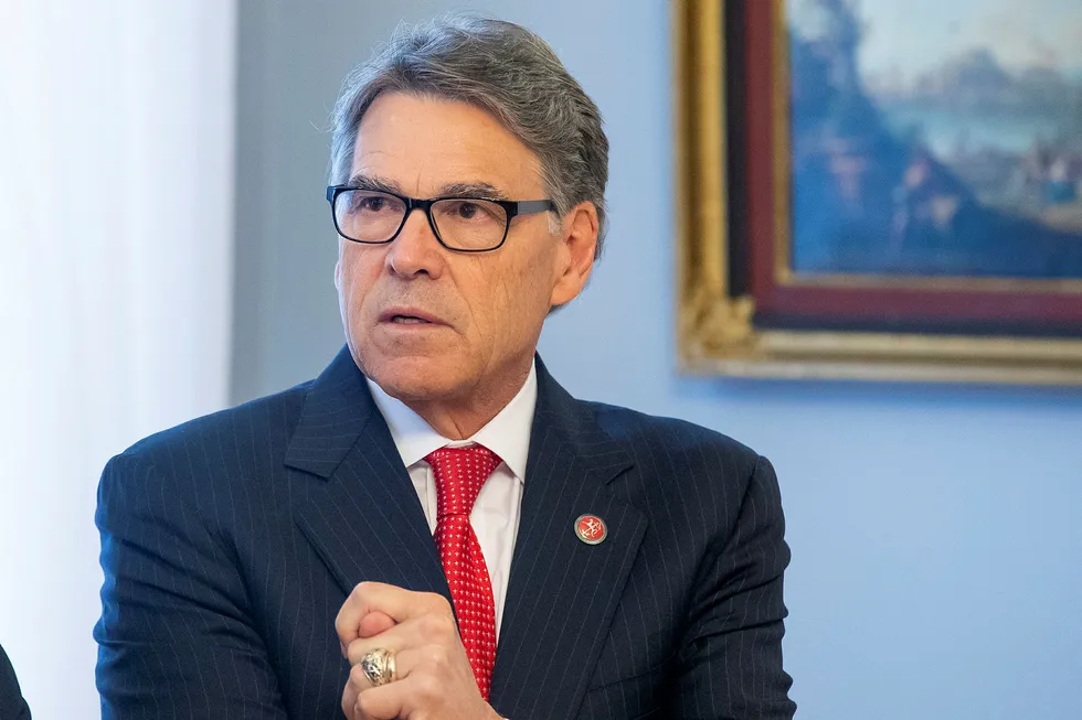 Under fire: Energy Secretary Perry
