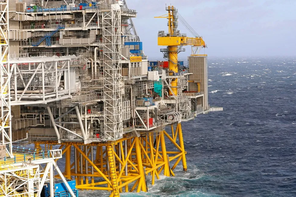 Lower carbon producer: Equinor's Johan Sverdrup facilities, which is powered by electricity generated onshore