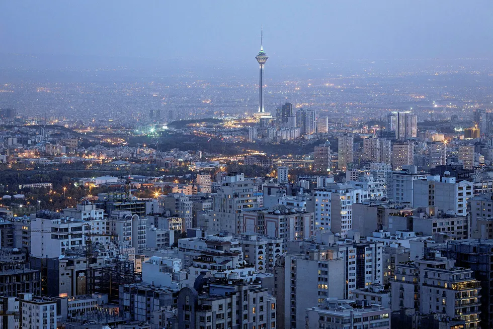 Output studies: the city skyline of Iran's capital, Tehran