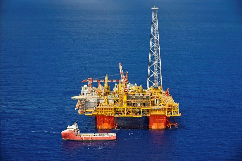 Giant gas project: the Ichthys central processing facility off Australia