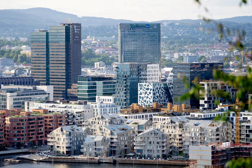 Oslo hadde den svakeste utviklingen i 12 måneders veksten med en oppgang på 4,6 prosent.