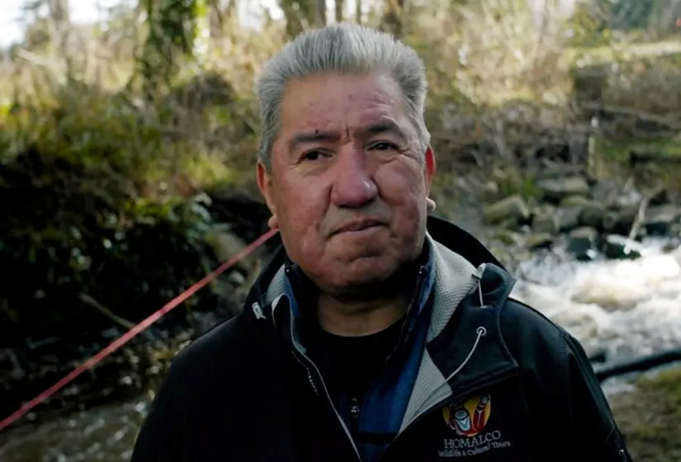 The impact of BC open netpen fish farms is evident in the Fraser River, where wild Pacific salmon stocks are at historic lows. Holmaco Chief Darren Blaney, told the nonprofit Wild First.