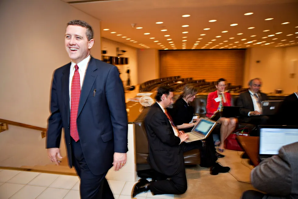 Sjefen for Federal Reserve Bank of St. Louis, James Bullard, tror renteheving i desember kan løfte pengepolitikken i USA inn på nøytralt nivå. Foto: Johannes Worsøe Berg