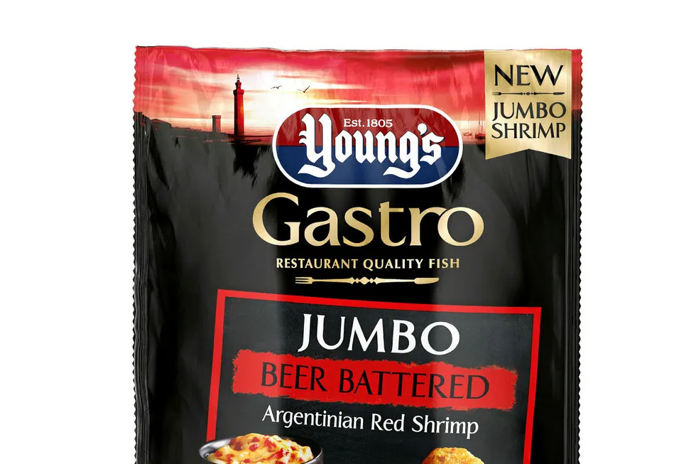 Young's Argentinean red shrimp, part of the Gastro range.