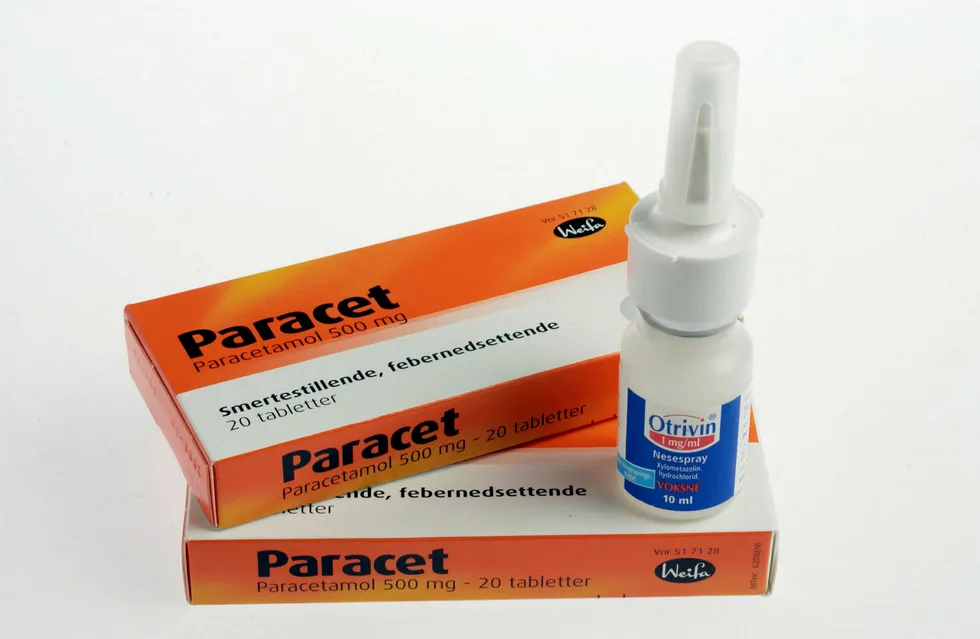 I snitt kjøpte hver innbygger i Norge nesten to pakker med paracetamol i fjor, og litt mer enn én nesespray.