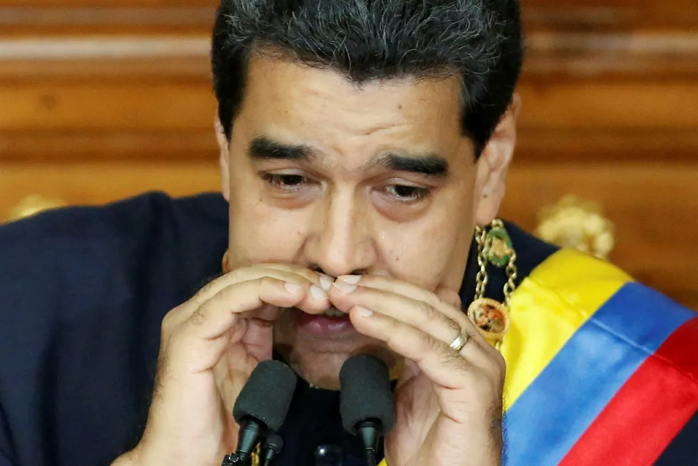 Venezuelas president Nicolas Maduro ønsker å møte Donald Trump. Foto: Carlos Garcia Rawlins/Reuters/NTB scanpix
