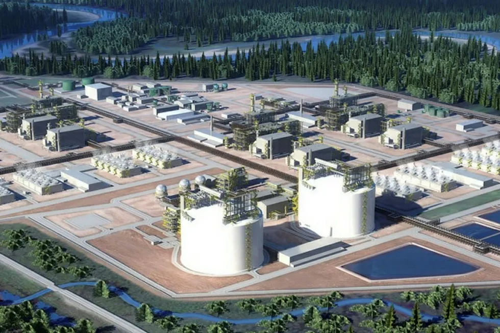 Planned project: the LNG Canada facility