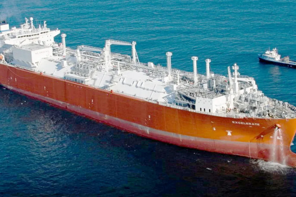 Worldwide operations: one of Excelerate's floating LNG solutions