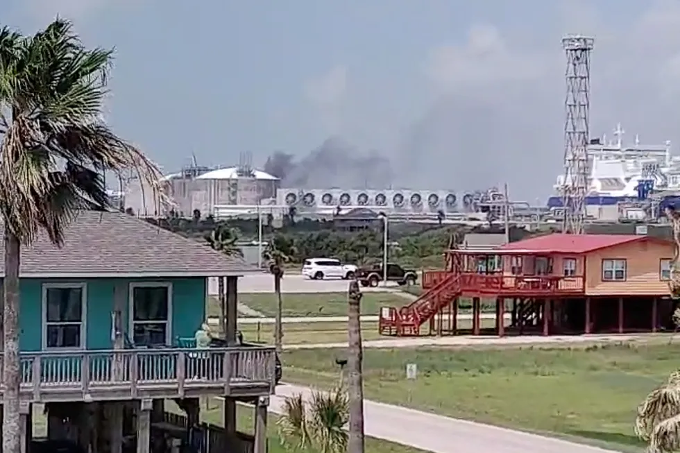 Offline: an explosion followed by fire at the Freeport LNG facility in the US