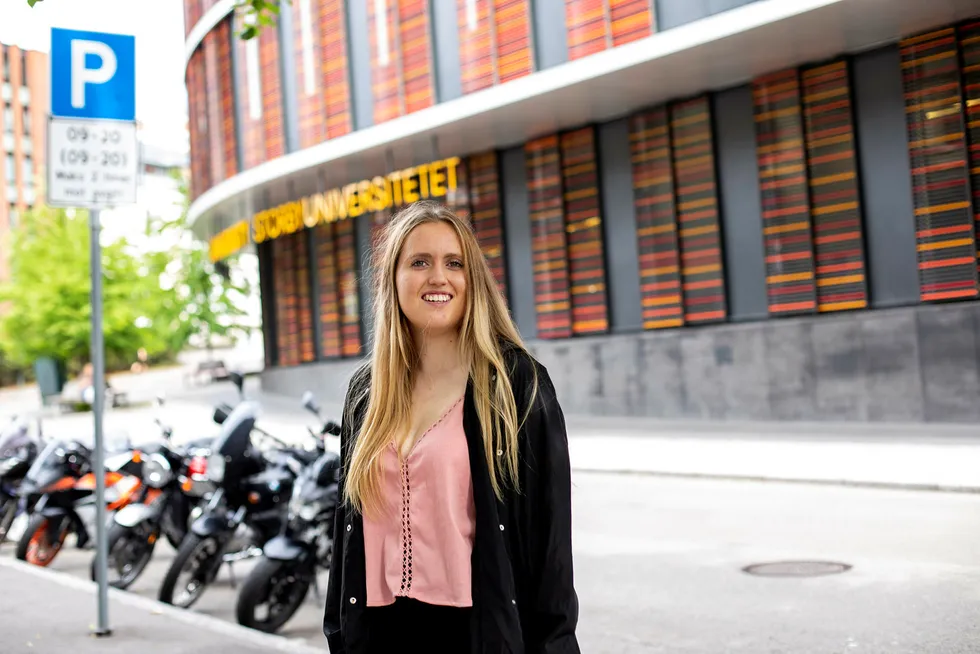 Maren Spongsveen Lund (19) kom inn på førstevalget sitt, og begynner på en bachelor i informasjonsteknologi til høsten.